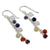 Multi-gemstone chakra earrings, 'Tranquility' - Gemstone Chakra Theme Waterfall Earrings (image 2b) thumbail