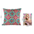 Cushion covers, 'Happy' (pair) - Bright Embroidered Applique Cushion Covers (Pair)