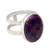 Ring aus Sterlingsilber mit einem Stein - Lilafarbener, türkisfarbener Ring aus Sterlingsilber