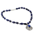 Lapis lazuli pendant necklace, 'Love Power' - Lapis Lazuli and Sterling Silver Artisan Crafted Necklace