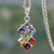 Multi-gemstone chakra necklace, 'Wellness' - Multi Gemstone Sterling Silver Necklace Chakra Jewelry (image 2) thumbail
