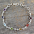 Multi-gemstone chakra bracelet, 'Inner Glow' - Sterling Silver Bracelet Multi Gemstone Chakra Jewellery