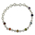Multi-gemstone chakra bracelet, 'Inner Space' - Sterling Silver Bracelet Multi Gemstone Chakra Jewelry thumbail