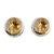 Citrine stud earrings, 'Spark of Life' - Citrine Stud Earrings Sterling Silver Jewelry thumbail