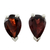 Garnet stud earrings, 'Devotion' - Fair Trade Garnet Stud Earrings 2.5 cts thumbail