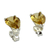 Citrine stud earrings, 'Devotion' - Fair Trade Citrine Stud Earrings 2.5 cts (image 2c) thumbail
