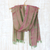 Varanasi silk shawl, 'Banaras Green' - Varanasi Silk Shawl Hand Woven Wrap