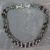 Labradorite and garnet strand necklace, 'Fire and Mist' - Labradorite and garnet beaded bracelet thumbail