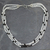 Rainbow moonstone and onyx strand necklace, 'Moonlit Serenade' - Fair Trade Artisan Crafted Moonstone and Onyx Necklace