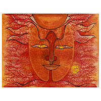 'el dios del sol' - pintura del dios del sol