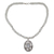 Rainbow moonstone pendant necklace, 'Mughal Garden' - Rainbow Moonstone and Sterling Silver Necklace (image 2a) thumbail
