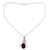 Amethyst pendant necklace, 'Impassioned Plum' - Amethyst Necklace