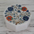 Marble inlay jewelry box, 'Forget Me Not' - Floral Marble Jewelry Box from India (image 2) thumbail