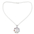 Multi-gemstone chakra necklace, 'Om Magnificence' - 6.3 Cts Multi-gemstone Medallion Necklace thumbail