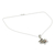 Multi-gemstone chakra flower necklace, 'Rainbow Dew' - Sterling Silver Necklace Multi Gemstone Chakra Jewelry (image 2b) thumbail