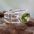 Peridot single stone ring, 'Forest Glow' - Peridot Ring Crafted of Sterling Silver (image 2) thumbail
