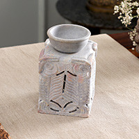 Featured review for Soapstone oil warmer, Agra Owls