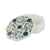 Marble inlay jewelry box, 'Kaleidoscope Blooms' - Fair Trade Marble Inlay Jewelry Box