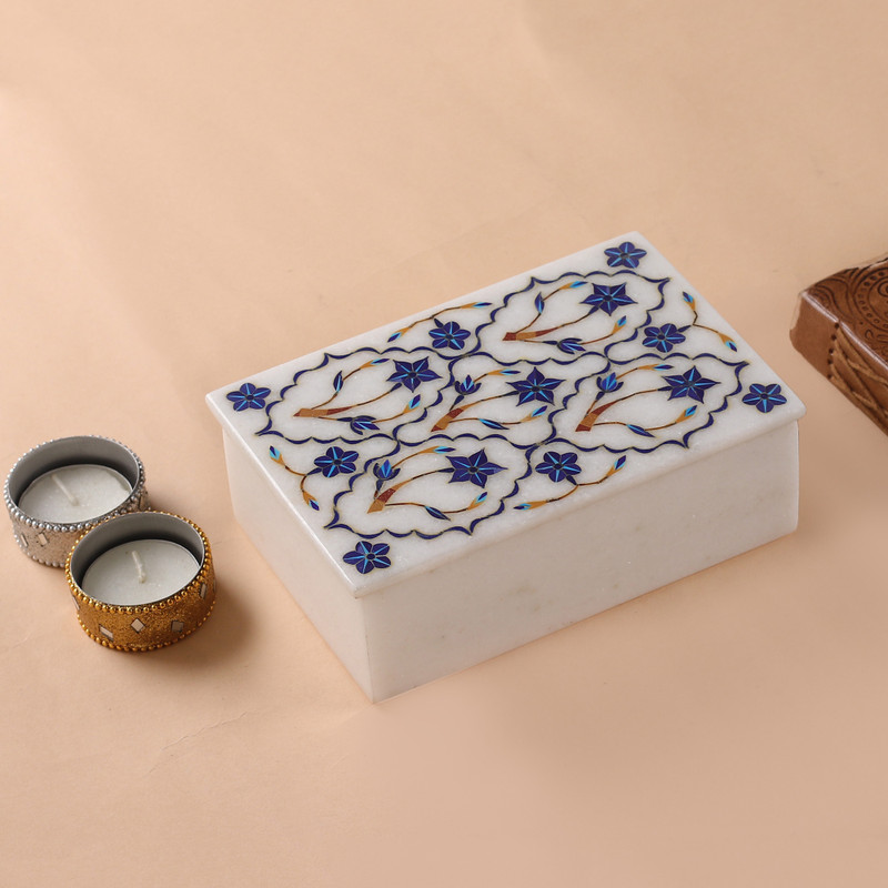 最終SALE☆ラス1即納【Anthro】Marble Inlay Jewelry Box Inlay-Marble-Jewelry-Box-