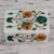 Marble inlay jewelry box, 'Floral Trio' - Fair Trade Marble Inlay Jewelry Box
