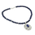 Lapis lazuli pendant necklace, 'Eden' - India Lapis Lazuli Necklace