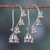 Sterling silver chandelier earrings, 'Jhumki Music' - Sterling Silver Jhumki Earrings thumbail