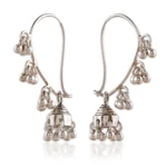 Sterling silver chandelier earrings, 'Jhumki Music' - Sterling Silver Jhumki Chandelier Earrings from India