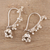 Sterling silver chandelier earrings, 'Jhumki Music' - Sterling Silver Jhumki Chandelier Earrings from India (image 2c) thumbail