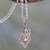 Citrine flower necklace, 'Bengal Blossom' - 2 ct Citrine on Sterling Silver Necklace