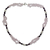 Perlenkette aus Rosenquarz und Amethyst - Handgefertigte Halskette aus Rosenquarz, Amethyst und Perle