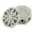 Marble inlay jewelry box, 'Green Lily Garland' - Fair Trade Marble Inlay jewellery Box (image 2b) thumbail