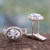 Dendritic agate cufflinks, 'Plenitude' - Dendritic Agate and Sterling Silver Cufflinks from India thumbail