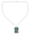 Collar colgante de plata esterlina - Collar de plata y turquesas compuestas India Modern Jewelry