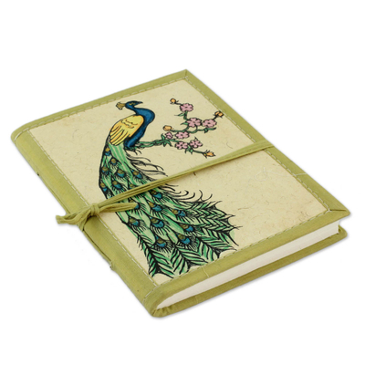 Curated gift set, 'Peacock Tradition' - Handcrafted Green-Toned Peacock-Themed Curated Gift Set