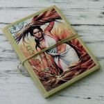 Handmade paper journal, 'At the Fields' - 48-page Handmade Paper Handcrafted Journal