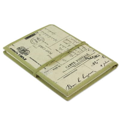 Handgeschöpftes Papiertagebuch „At the Fields“ – 48-seitiges handgeschöpftes Papiertagebuch