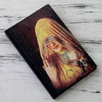 Handmade paper journal, 'Ghoonghat Muse' - Handmade Paper Journal with 50 Pages
