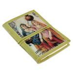Handmade paper journal, 'Rajasthani Muses' (medium) - Handmade Paper Journal with 48 Pages