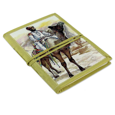 Handmade paper journal, 'Rajasthani Gentleman' - 48-page Handmade Paper Handcrafted Journal