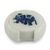 Marble inlay coasters, 'Blue Elephant Gems' (set of 6) - Hand Crafted Marble Inlay Elephant Theme Coasters Set for 6