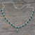 Sterling silver Y-necklace, 'Mystical Femme' - Sterling Silver Y-necklace with Green Onyx thumbail