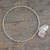 Rose quartz bangle bracelet, 'Glistening Dew' - Fair Trade jewellery Sterling Silver Bracelet with Rose Quar thumbail
