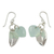 Chalcedony dangle earrings, 'Glistening Dew' - Fair Trade Jewelry Sterling Silver Earrings with Chalcedony