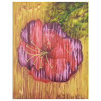 'Hibiscus' - Cuadro Flor Rosa