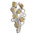 Citrine floral brooch pin, 'Sunshine Bouquet' - Fair Trade Citrine and Sterling Silver Brooch Pin thumbail