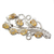 Citrine floral brooch pin, 'Sunshine Bouquet' - Fair Trade Citrine and Sterling Silver Brooch Pin (image 2b) thumbail