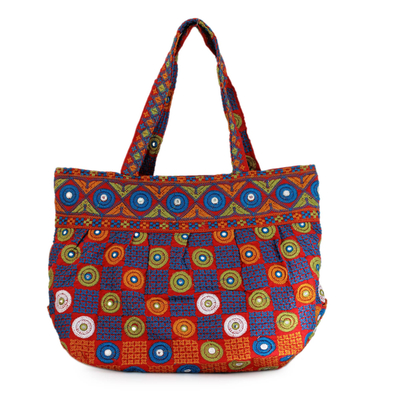 Indian Embroidered Cotton Shoulder Bag