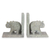 Soapstone bookends, 'Elephant Knowledge' (pair) - Hand Crafted Soapstone Elephant Bookend Pair (image 2a) thumbail