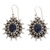 Lapis lazuli dangle earrings, 'Royal Allure' - Fair Trade Lapis Lazuli and Sterling Dangle Earrings