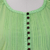 Cotton voile tunic, 'Mandala Green' - Handcrafted Indian Cotton Boho Chic Solid Green Tunic Top (image 2c) thumbail